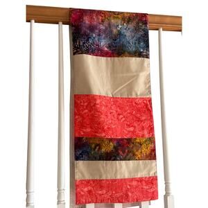 Forai Patchwork Art Table‎ Runner Multicolor Textile 66 x 13